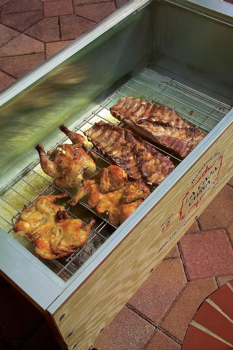 La Caja China Model #2 Traditional Pig Roaster – All-Metal, Heat-Retentive Roasting Box for Authentic Slow-Cooked Meats