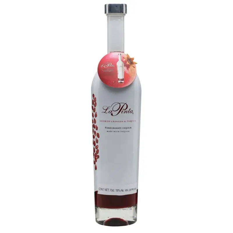 La Pinta Pomegranate Tequila Liqueur (750 ml) – Sweet-Tart Fusion Built on Clase Azul Silver Tequila