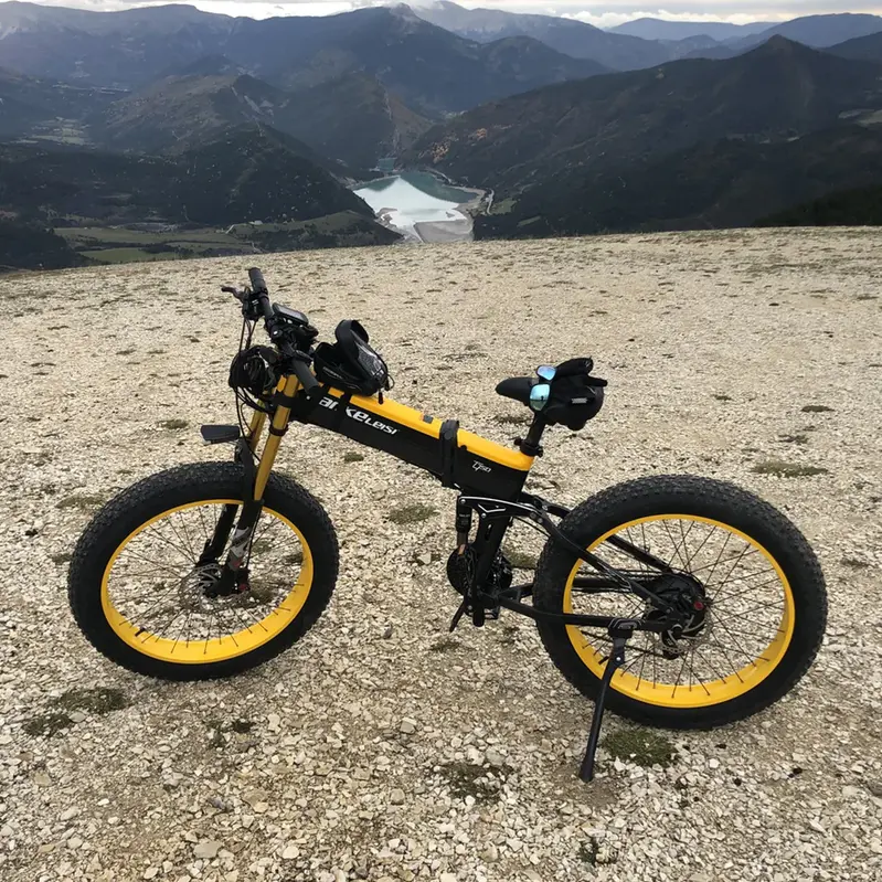 Lankeleisi XT750 Plus Fat Tire E-Mountain Bike – 1000W Brushless Motor, 26" Dual Suspension, Foldable Frame with Dual Crown Fork