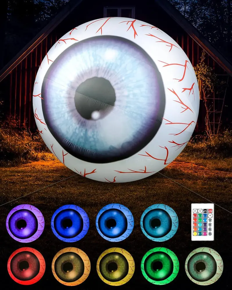 Large Inflatable Halloween Eyeball Decoration – Outdoor Yard Display for Spooky Season