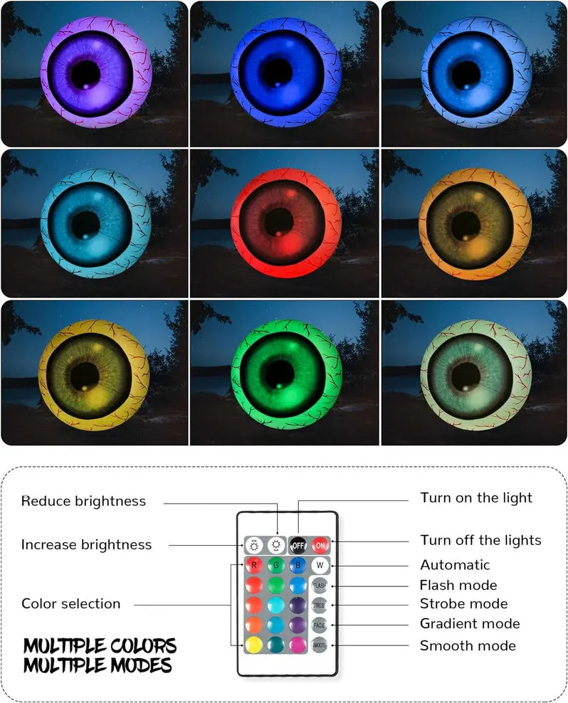 Large Inflatable Halloween Eyeball Decoration – Outdoor Yard Display for Spooky Season