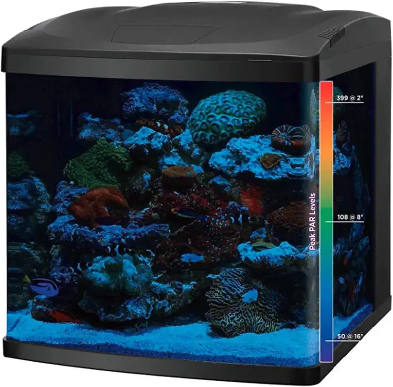 LED Aquarium Kit – 32-Gallon All-in-One Fish Tank System with Built-In Lighting, Cabinet Stand, and Starter Accessories