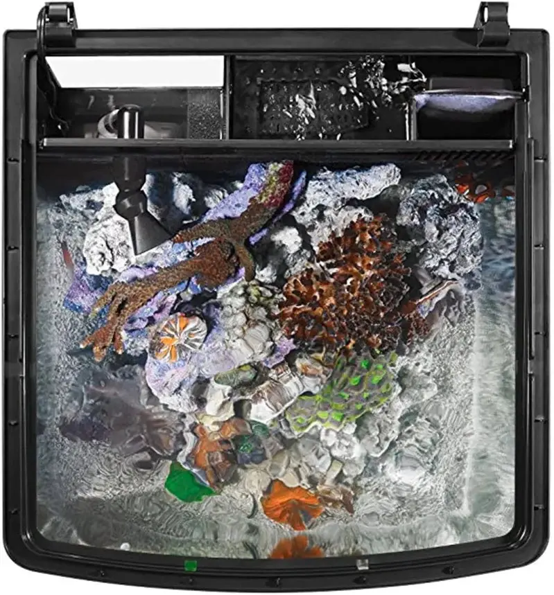 LED Aquarium Kit – 32-Gallon All-in-One Fish Tank System with Built-In Lighting, Cabinet Stand, and Starter Accessories
