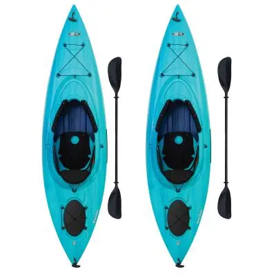 Lifetime Guster 100 Sit-In Kayak – Lightweight Polyethylene Two-Person Model (Set of 2)