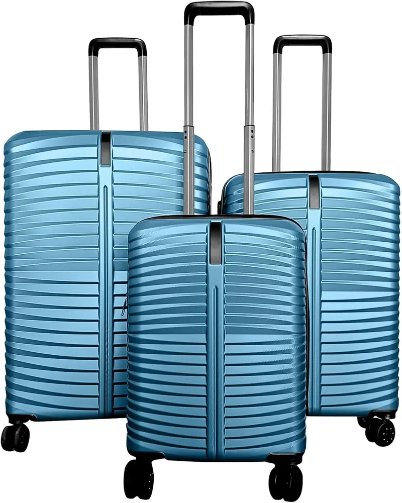 Lightweight 20/24/28-Inch Hardshell Spinner Luggage Set — Pin Stripe Pattern