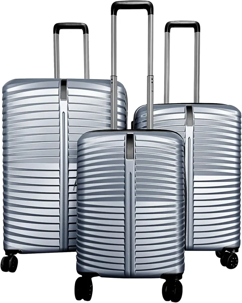 Lightweight 20/24/28-Inch Hardshell Spinner Luggage Set — Pin Stripe Pattern