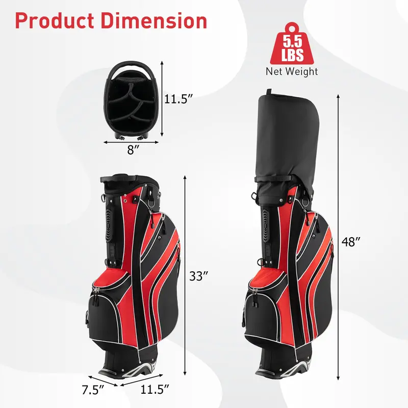 Lightweight Golf Stand Bag – Streamlined Design for Walkable Rounds