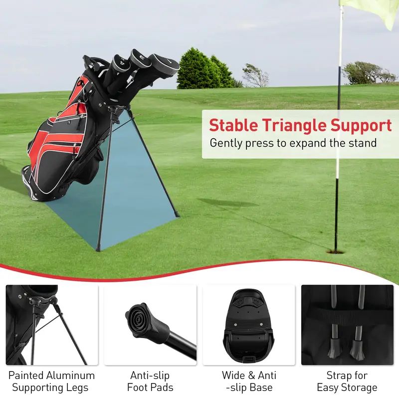 Lightweight Golf Stand Bag – Streamlined Design for Walkable Rounds