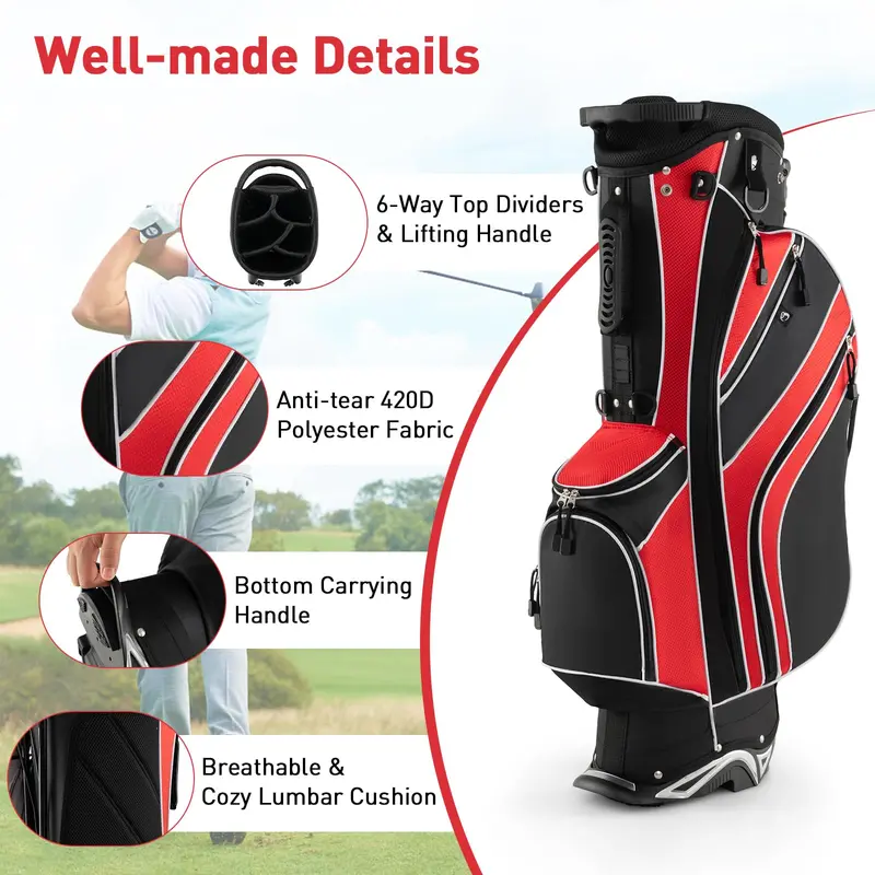 Lightweight Golf Stand Bag – Streamlined Design for Walkable Rounds