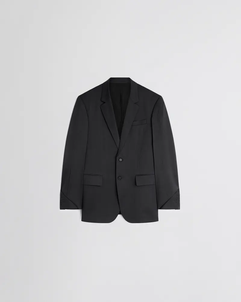 Lightweight Neapolitan Wool Jacket In Black