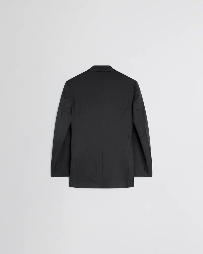 Lightweight Neapolitan Wool Jacket In Black 2