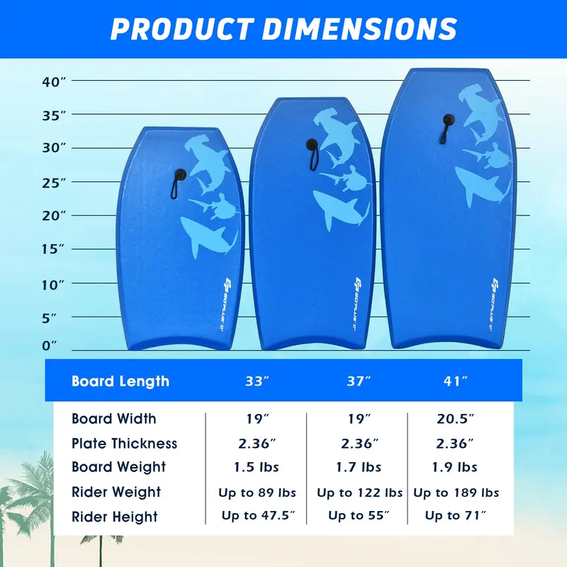Lightweight Performance Bodyboard – EPS Core, XPE Deck, and HDPE Slick Base