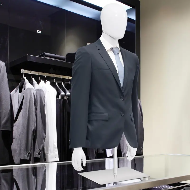 Lightweight PP Torso Mannequin — Tailoring-Friendly Male Display Model for Fitting Rooms 2