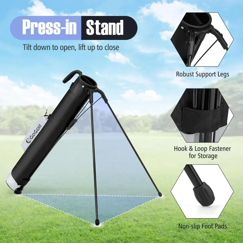Lightweight Stand Golf Bag Optimized for Pitch-and-Putt and Short-Game Practice