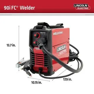 Lincoln Electric WELD-PAK 90i FC Flux-Cored Welder – Portable Gasless Wire Feed System (K5255-1)