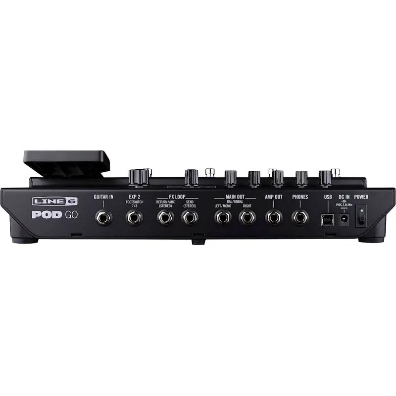 Line 6 POD Go Guitar Multi-Effects Processor – Compact Black Pedalboard for Live and Studio Use
