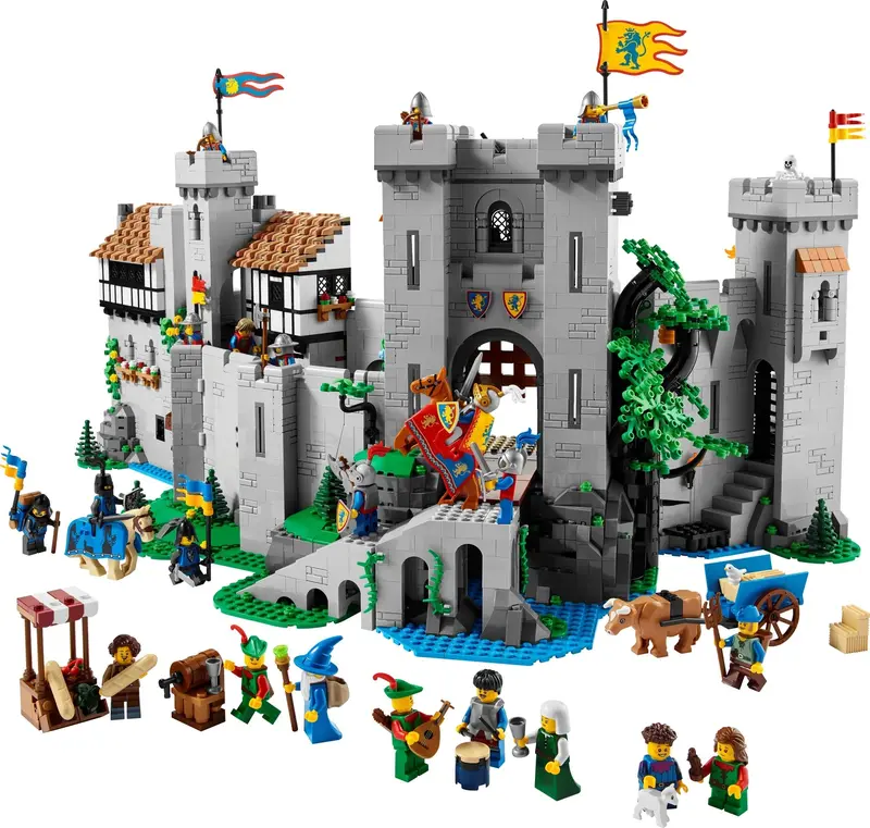 Lion Knights Fantasy Castle Building Set – Modular Playset for Creative Kids