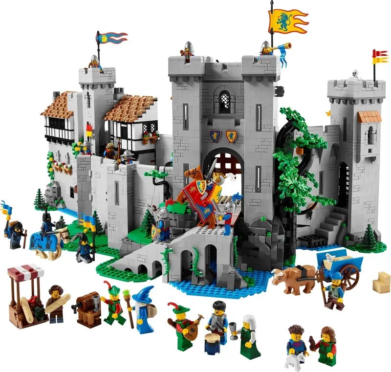 Lion Knights Fantasy Castle Building Set – Modular Playset for Creative Kids