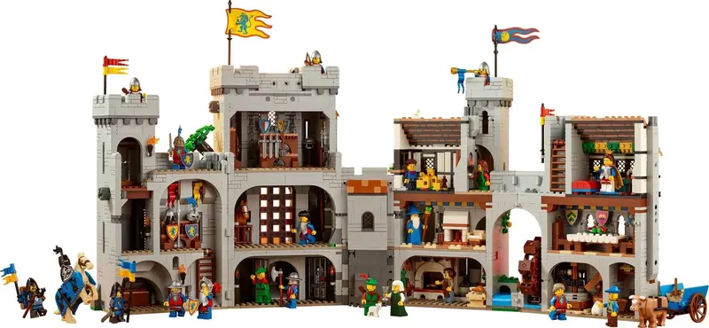 Lion Knights Fantasy Castle Building Set – Modular Playset for Creative Kids