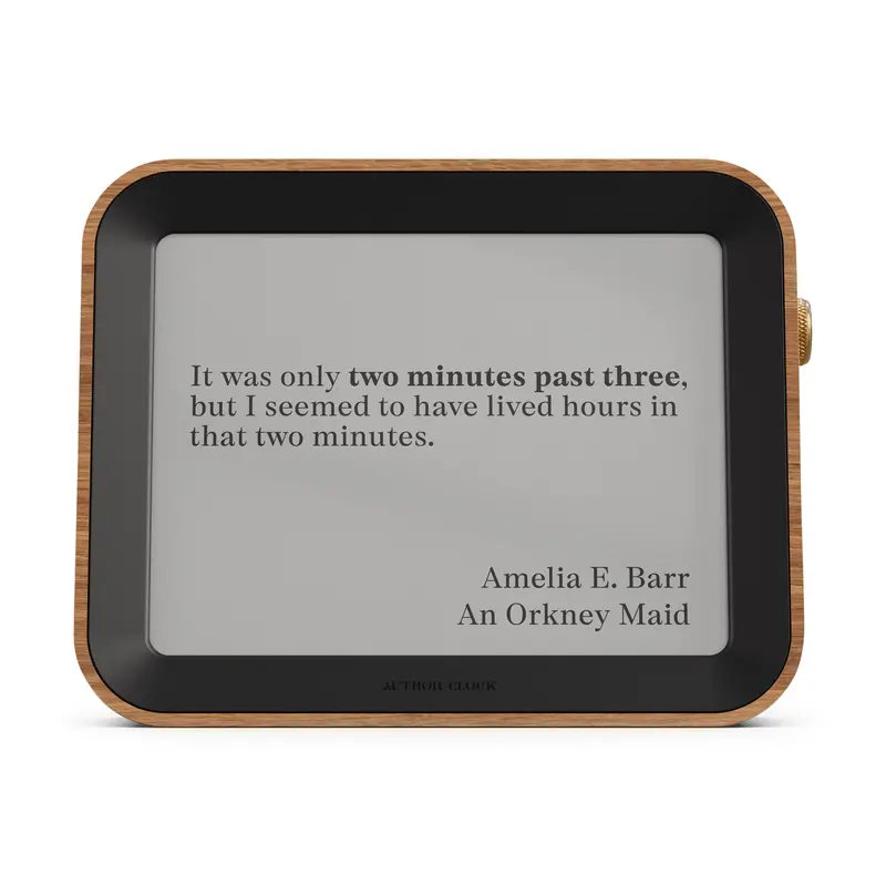 Literary-Inspired Large Wall Clock – Author-Themed Decorative Timepiece