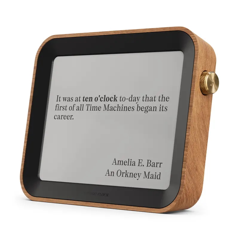 Literary-Inspired Large Wall Clock – Author-Themed Decorative Timepiece