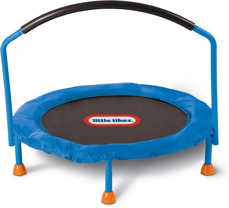 Little Tikes 36-Inch Kids’ Trampoline – Enclosed, Spring-Free Bounce Mat for Indoor and Outdoor Play
