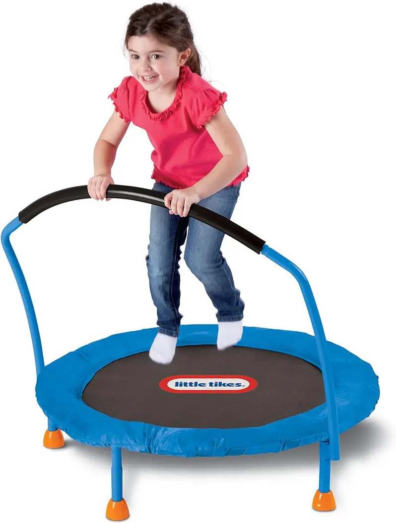 Little Tikes 36-Inch Kids’ Trampoline – Enclosed, Spring-Free Bounce Mat for Indoor and Outdoor Play