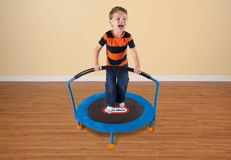 Little Tikes 36-Inch Kids’ Trampoline – Enclosed, Spring-Free Bounce Mat for Indoor and Outdoor Play