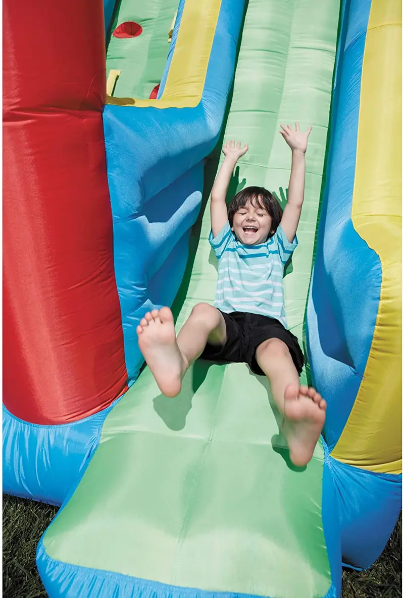 Little Tikes Giant Inflatable Slide and Bouncer Combo – Versatile Indoor/Outdoor Play Center for Kids