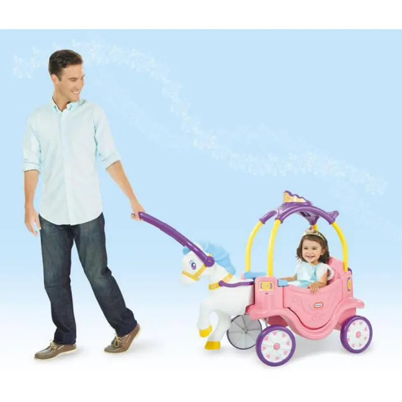 Little Tikes Princess Horse and Carriage Ride-On – Interactive Outdoor Toy for Toddlers