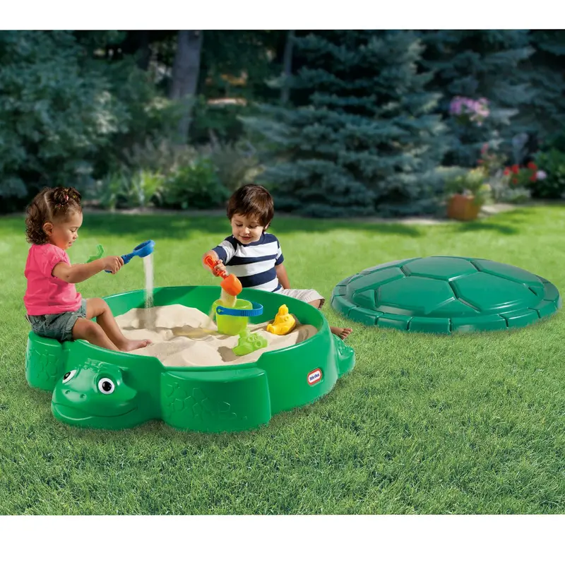 Little Tikes Turtle Sand Table – Outdoor Play Center for Sensory Exploration and Creative Fun
