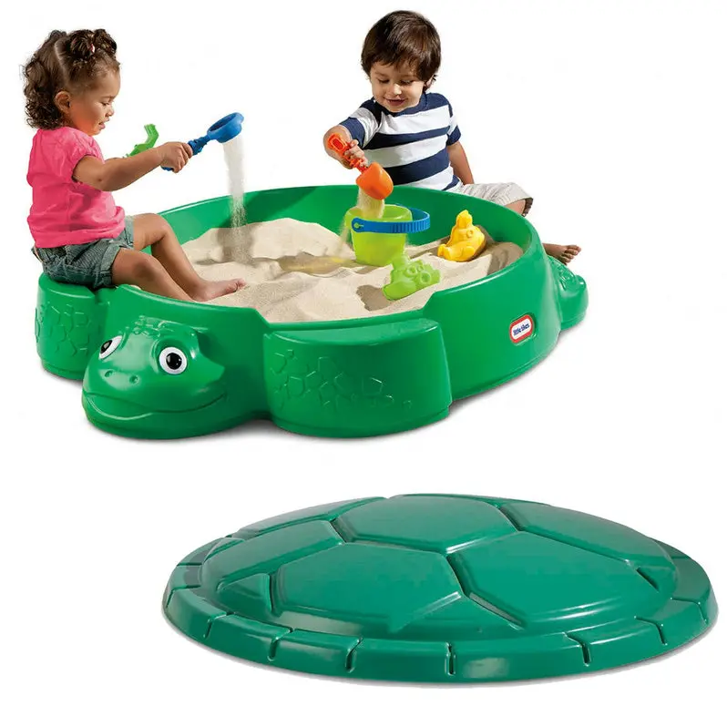 Little Tikes Turtle-Themed Sandbox – Outdoor Play Set Designed for Young Children