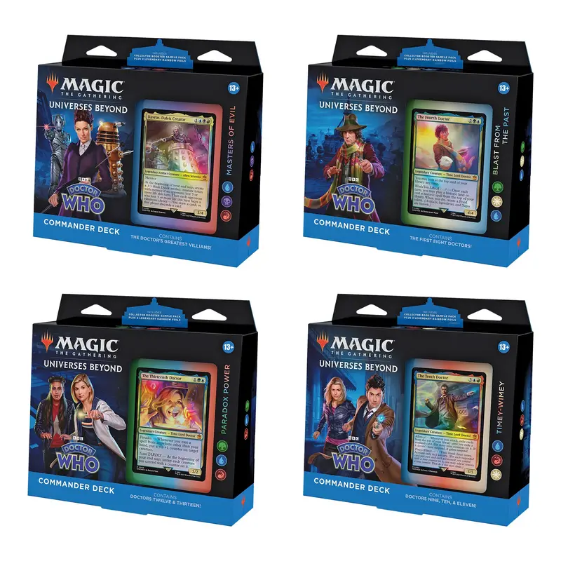 Magic: The Gathering Doctor Commander Bundle — Themed MTG Deck Collection with Exclusive Accessories