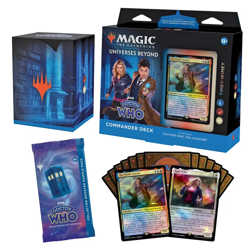 Magic: The Gathering Doctor Commander Bundle — Themed MTG Deck Collection with Exclusive Accessories
