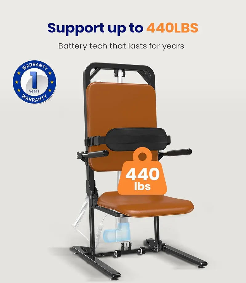 MAIDeSITe Electric Floor Lift – Mobility Aid with 440 lb Capacity for Seniors