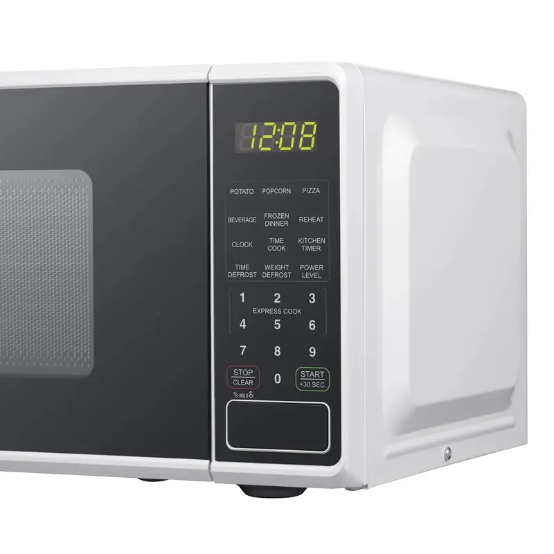 Mainstays 0.7 Cu. Ft. Compact Microwave Oven – 700W Countertop Appliance in Sleek White