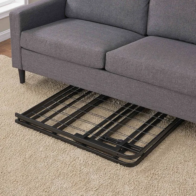 Mainstays High-Profile Foldable Queen Platform Bed Frame – 18-Inch Steel Support Base in Matte Black