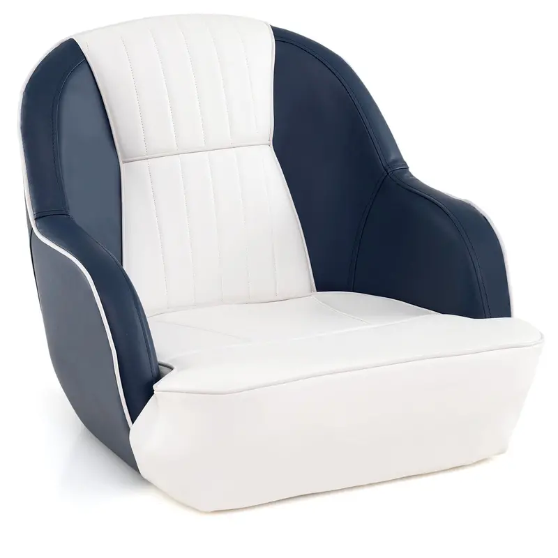 Marine-Grade Pontoon Boat Seat – Ergonomic Captain’s Chair with High-Density Cushioning