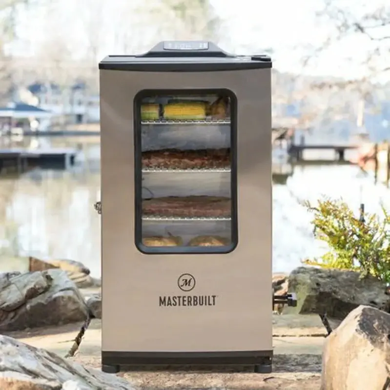 Masterbuilt 40-Inch Bluetooth Electric Smoker – Stainless Steel Digital Smoker with Precision Temperature Control