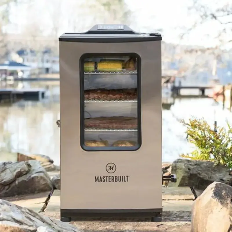 Masterbuilt 40-Inch Bluetooth-Enabled Electric Smoker with Stainless Steel Body