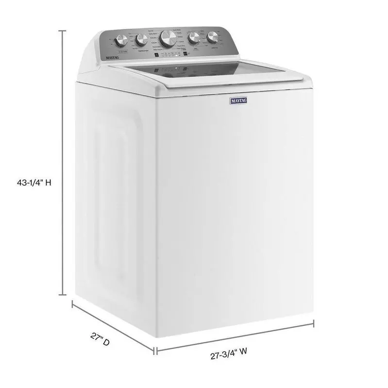 Maytag MVW5430MW 4.8 Cu. Ft. Top-Load Washer – White Model Featuring Extra Power Boost Cycle