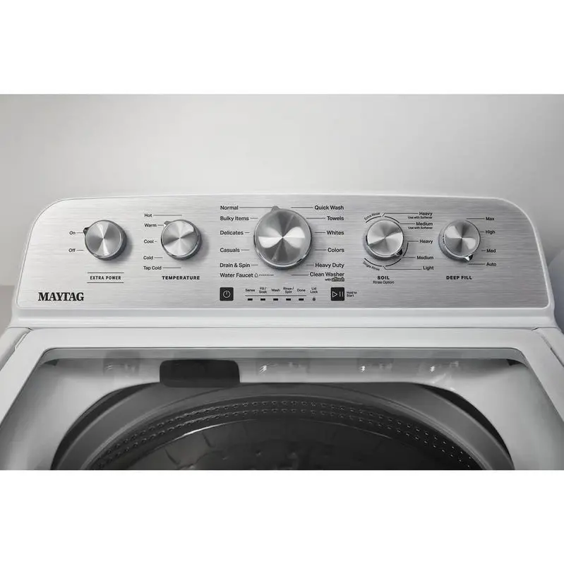 Maytag MVW5430MW 4.8 Cu. Ft. Top-Load Washer – White Model Featuring Extra Power Boost Cycle
