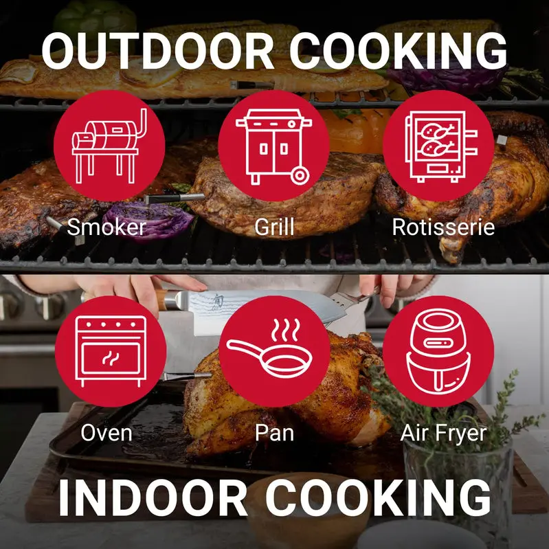 MEATER Plus Bluetooth Smart Meat Thermometer – 165-Foot Range, Oven-to-Grill Real-Time Temp Monitoring