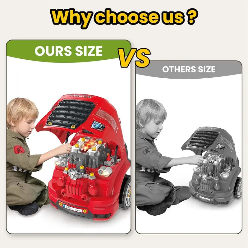 Mechanical Truck Engine Toy – Hands-On STEM Learning Kit for Aspiring Young Mechanics