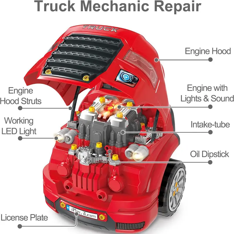Mechanical Truck Engine Toy – Hands-On STEM Learning Kit for Aspiring Young Mechanics