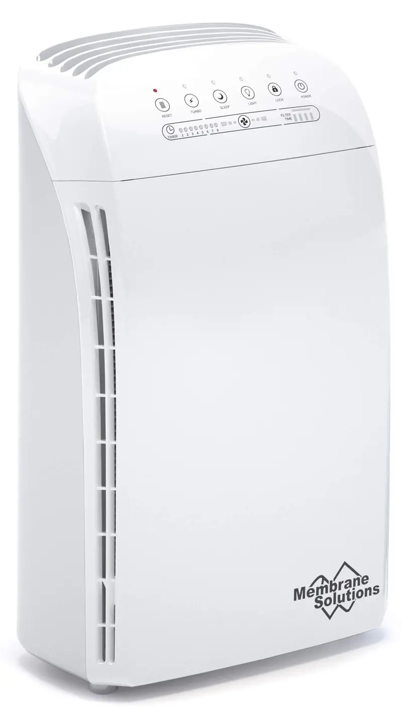 Membrane Solutions MSA3 Air Purifier – Covers Up to 1590 Sq Ft with True HEPA + Activated Carbon Filtration
