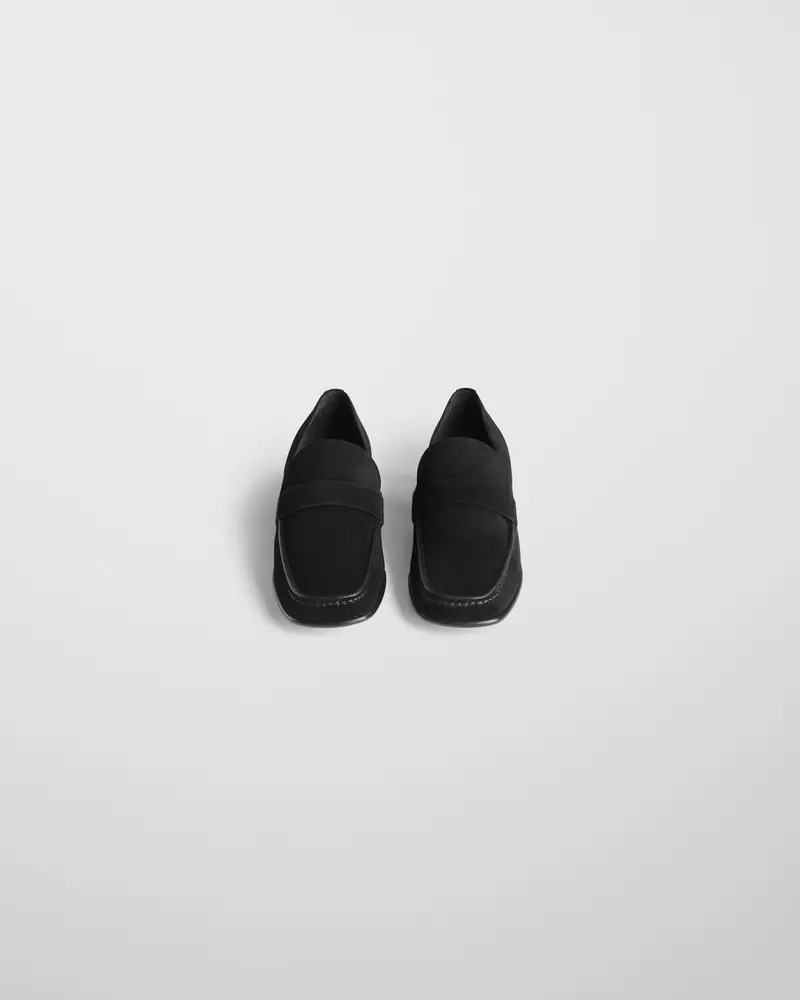 Men'S Black Suede Loafer | Hand-Stitched Classic Slip-On Shoe 2
