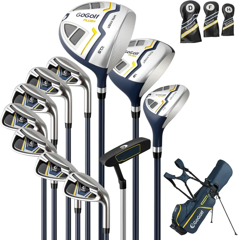 Men's Complete Golf Club Set – 12-Piece Right-Handed Kit with Matching Carry Bag