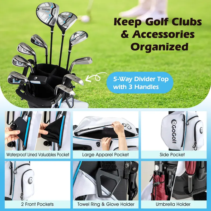 Men’s Starter Golf Set – 12-Piece Right-Handed Club Bundle for Beginners & Recreational Players 2