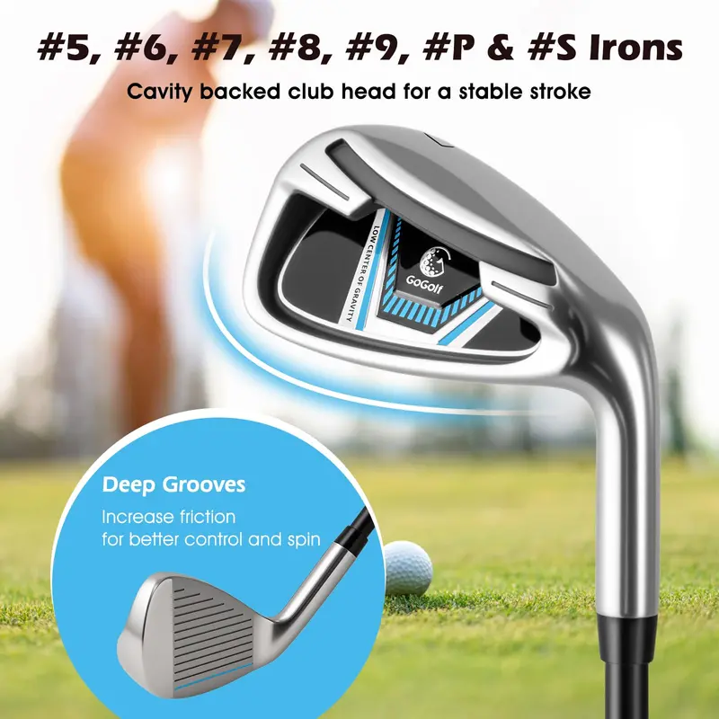 Men’s Starter Golf Set – 12-Piece Right-Handed Club Bundle for Beginners & Recreational Players
